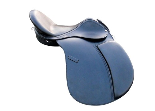 English saddle black - , leather