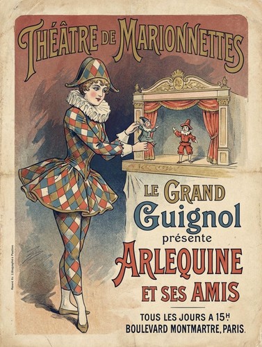French marionette puppet - french,