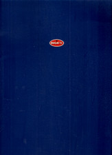 Bugatti EB118 Concept Car 1999 Export Markets Sales Brochure In English