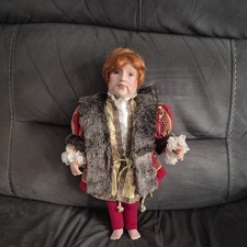 Large Lovely Henry The 8th Porcelain Doll by Regency Fine Arts - large 16"