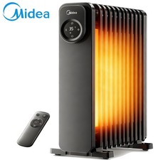 Midea Oil Filled Radiator 11 Fins 2300W Electric Heater w/ Remote 24h Timer LED