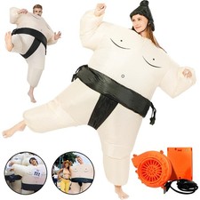 Inflatable Sumo Costume Halloween Fancy Dress Sumo Wrestling Costume Suit Adult