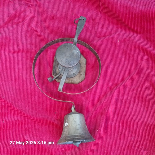 Antique brass sprung curved - antique,