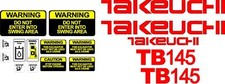 Takeuchi Decal Set for TB145