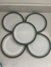 Denby Regency Green 5 X Salad Lunch Plates Vintage Stoneware 8.5” 21.5cm