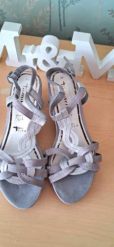 Tamaris women grey strappy - tamaris, women’s