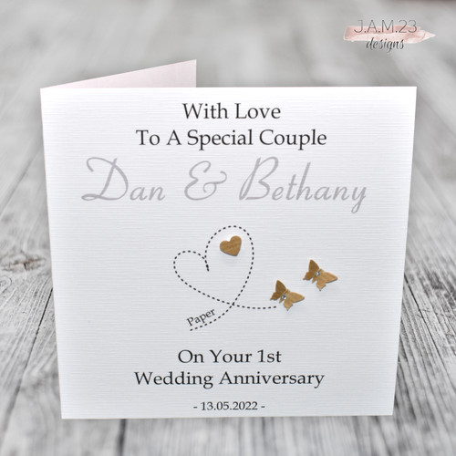 Personalised paper 1st wedding - paper,