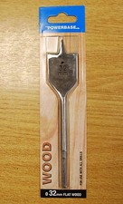 Powerbase 32mm Flat Wood Drill Bits