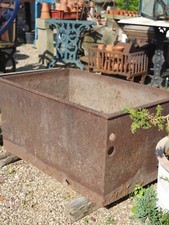 Antique Cast iron Trough Garden Feature Planter Blacksmith Dip Tank