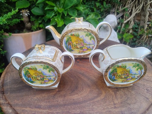 Antique vintage sadler tea set - antique,