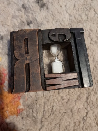Wooden printing block egg sand - printing,