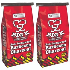 Big K Barbecue Charcoal Real Lumpwood, For Outdoor Barbeque Grill Camping 5kg