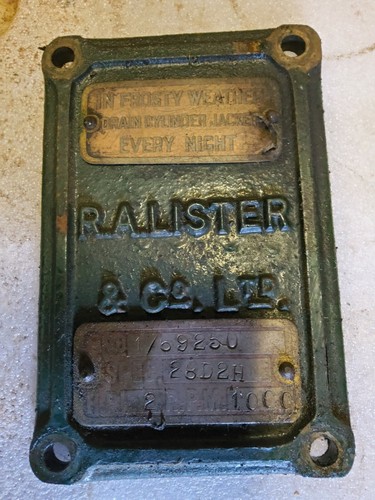 Lister spec plate - d,