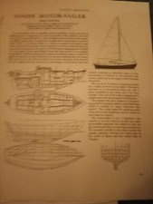 Ea3  Ephemera 1959  yachting yacht article goode motor sailer Phillip 