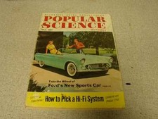 Popular Science Monthly Ford New Sports Car Oct 1954 Thunderbird