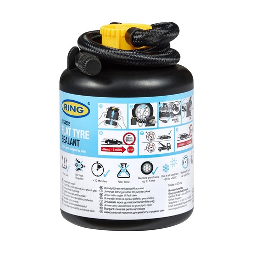 Ring flat tyre - flat,