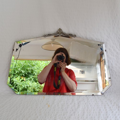 Vintage bevelled edge mirror - bevelled,