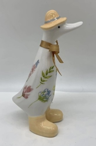 Ceramic duck with - duck, bees