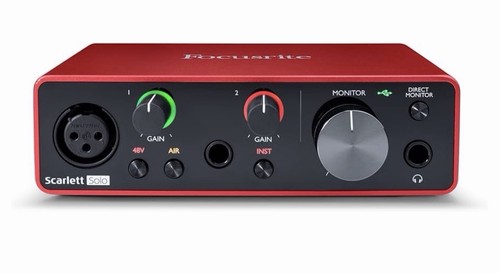Focusrite scarlett solo 3rd - focusrite,