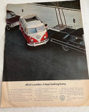 Vintage 1964 ? Volkswagen Type 2 Station Wagon Bus Magazine Ad
