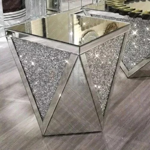 Crushed diamond shape mirrored - shape,