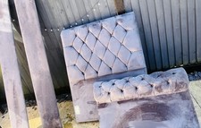 Single Grey/Slate Sleigh Bed