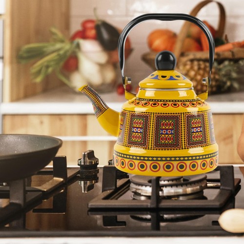 Vintage enamel tea kettle 5l - kettle,