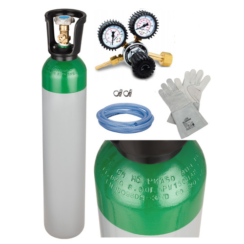 Argon gas bottle full cylinder - argon,