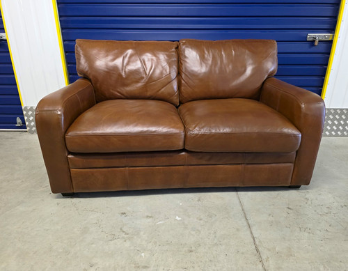 Halo brown leather seater - halo, 2-seater
