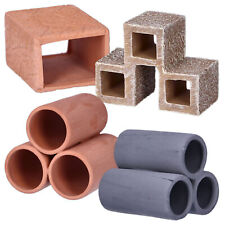 Shrimp Hideout Tubes Caves Ceramic Breeding Cave Small Nano Aquarium Fish Tank