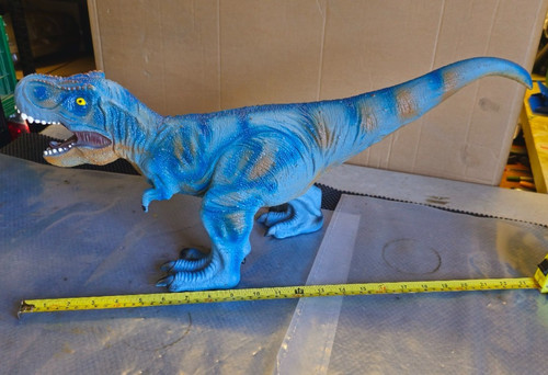 Large blue rex dinosaur toy - large,
