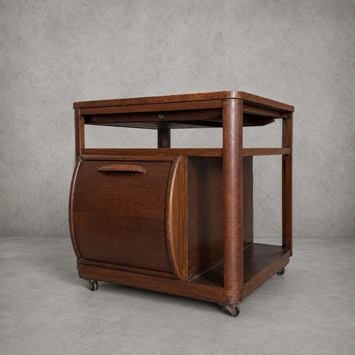 Art deco vintage walnut drinks - vintage,