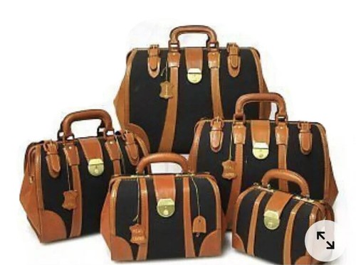Antique leather and canvas - antique,