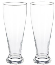 2 Large Beer Pint Glasses Tall