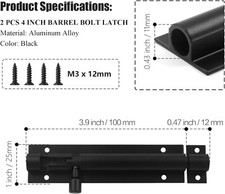 Door Bolts Lock Catch Latch