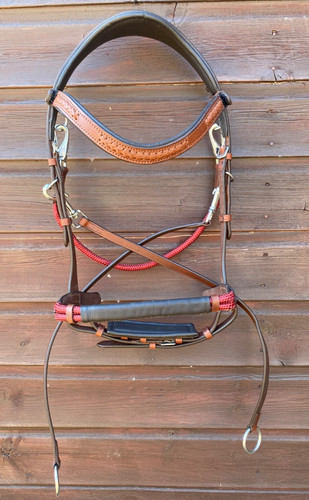 Rope bitless bridle side pull - rope,