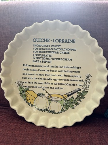 Vintage quiche lorraine recipe - lorraine,