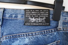 Vintage LEVI LEVIS blue bleached denim jeans orange tab W 34 L 30 skinhead mod