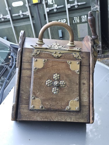 Antique victorian coap scuttle - antique,