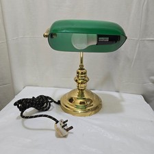 Solid Brass Bankers Lamp with