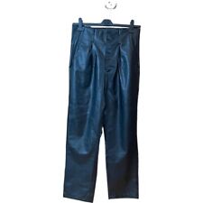 PrettyLittleThing high waisted paperbag faux leather trousers. Size UK14