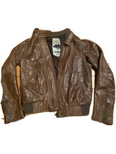 Vintage Brown Leather Jacket made in Italy 100% genuine leather