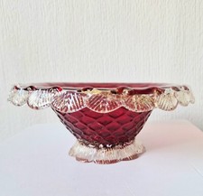 1960's Ruby Red & Gold Flecks