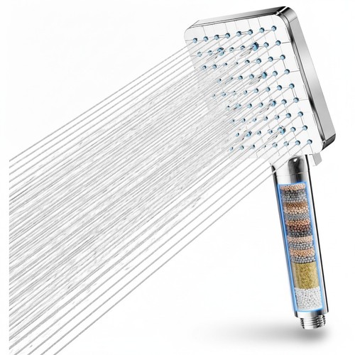 Hard water filter shower - shower, head