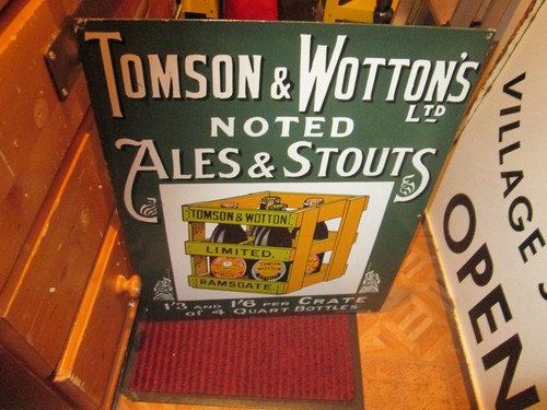 Enamel sign advertising - enamel,