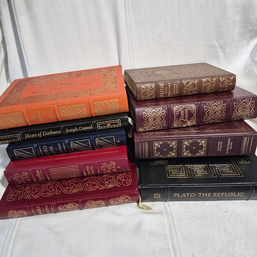 Eastman leather bound books - 10,
