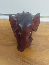 Hand Carved Wooden Elephant