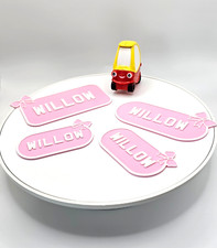 Little Tikes Pink Number Plate (Pack of 2) - Personalised for Ride on Car