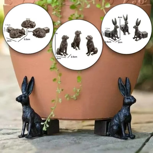 3pcs animal plant pot feet - 3pcs,