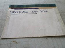 TRIUMPH SPITFIRE, 1500 1975-ON  PARTS MICRO FICHE SLIDES SET OF 2
